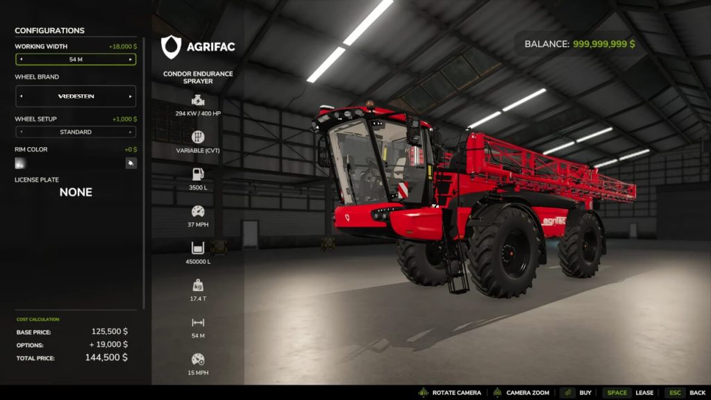 Condor Endurance Sprayer v1.0